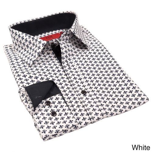  Elie Balleh Boys Milano Italy Fleur-de-lis Slim Fit Shirt by Elie Balleh