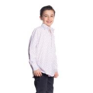 Elie Balleh Boys Milano Italy Multicolored Polka Dot Slim-fit Shirt by Elie Balleh