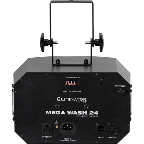  Eliminator Lighting Mega Wash RGBWA+UV Wash Light with Effects