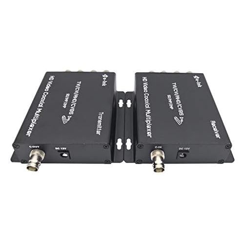  [아마존베스트]E-link 4Ch CCTV Video Multiplexer Over 1 Coaxial Cable for Standard Analog Cameras (HD-4ch-Multiplexer)