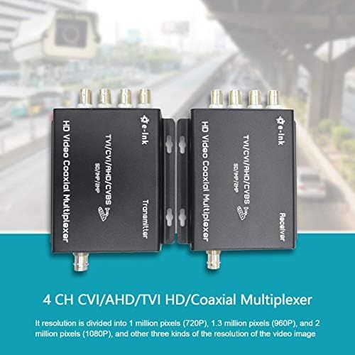  [아마존베스트]E-link 4Ch CCTV Video Multiplexer Over 1 Coaxial Cable for Standard Analog Cameras (HD-4ch-Multiplexer)