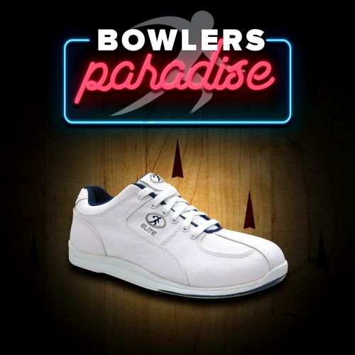  Elite Bowling Elite Atlas WhiteBlue Bowling Shoes - Mens