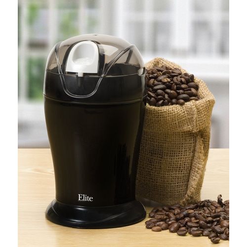  Elite Cuisine ETS-630B 150-Watt 4-Ounce Coffee Grinder, Black