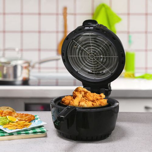  Elite Cuisine Maxi-Matic Elite EAF-1506D 3.5 Quart 1400 Watt Digital Electric Air Fryer, Black