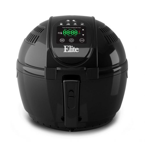  Elite Cuisine Maxi-Matic Elite EAF-1506D 3.5 Quart 1400 Watt Digital Electric Air Fryer, Black