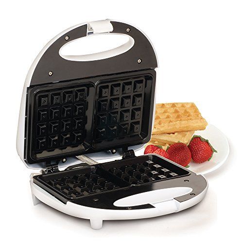  Elite Cuisine EWM-900BK Maxi-Matic Non-Stick Waffle Maker, White by Elite Cuisine