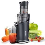 Elite Gourmet EJX017 Whole Fruit 3” Feeding Chute, Dynamic Masticating Slow Juicer, High Yield Cold Press Juice Extractor, Nutrient and Vitamin Dense, Easy to Clean, 27 oz Juice Cup, Black