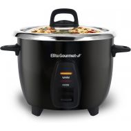 Elite Gourmet ERC-2010B Electric Rice Cooker with Stainless Steel Inner Pot Makes Soups, Stews, Porridges, Grains and Cereals, 10 cups cooked (5 Cups uncooked), Black