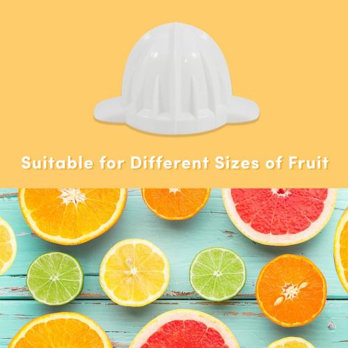  [아마존베스트]Elite Gourmet BPA-Free Electric Citrus Juicer Extractor: Compact Large Volume Pulp Control Oranges, Lemons, Limes, Grapefruits with Easy Pour Spout, 16 oz, White