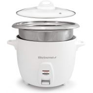 [아마존베스트]Elite Gourmet ERC-2020 Electric Rice Cooker with Stainless Steel Inner Pot Makes Soups, Stews, Grains, Cereals, Keep Warm Feature, 20 Cups, White