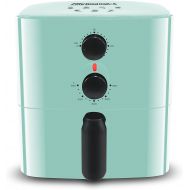 Elite Gourmet EAF-3218BL Personal Compact Space Saving Electric Hot Air Fryer Oil-Less Healthy Cooker, Timer & Temperature Controls, PFOA Free, 700-Watts with Recipes, 1 Quart, Min
