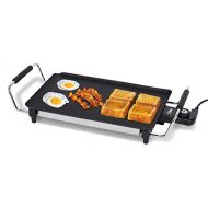 [아마존베스트]Elite Gourmet EGR-4423 Electric 17 x 9 Griddle, Cool-touch Handles Non-Stick Surface, Removable/Adjustable Thermostat, Skid Free-Rubber Feet, Black