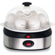 [아마존베스트]Elite Cuisine EGC-207 Egg Poacher, Omelet, Steamer & Soft, Medium, Hard-Boiled Egg Cooker with Auto-Shut Off, 7 Egg Capacity, Stainless Steel