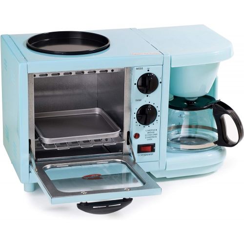  Elite Cuisine EBK-200BL Maxi-Matic 3-in-1 Multifunction Breakfast Center, Blue