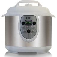 Elite Platinum EPC-608W Maxi-Matic 6 Quart Electric Pressure Cooker, White (Stainless Steel)