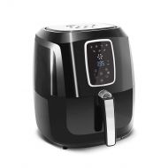 Elite Platinum EAF-1616 Electric Digital Air Fryer Oil-Less Healthy Cooker with Extra Large Capacity up to 4 Lbs of Food, 7 Menu Functions 1800-Watts with 26 Full Color Recipes 5.5