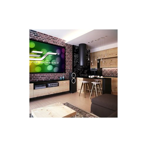  Elite Screens EzFrame 2 Series Home Theater Gray Fixed Frame Projection Screen