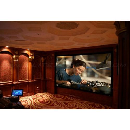  ELITE SCREENS DIRECTSHIP 84IN DIAG LUNETTE FIXED WALL ACOUSTICPRO 1080P3 16:9 41X73IN