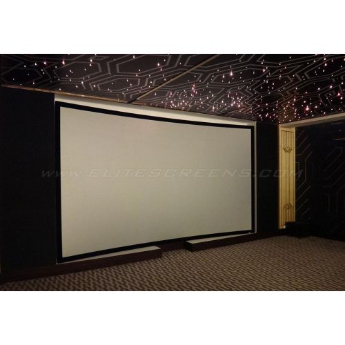  ELITE SCREENS DIRECTSHIP 84IN DIAG LUNETTE FIXED WALL ACOUSTICPRO 1080P3 16:9 41X73IN