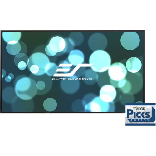  Elite Screens Aeon 110 16:9 EDGE FREE Borderless Fixed Frame Home Theater Projector Screen 4K 3D Ready CineWhite Projection Material 3 Years ENR-G Warranty