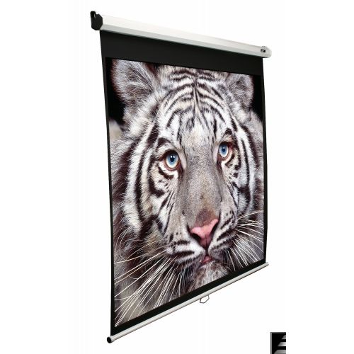  Elite Screens 100IN M100XWH MANUAL PULLDOWN SCREEN 16:9 DUAL WALL CEILING INST