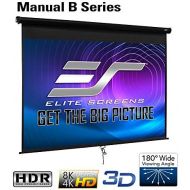 [아마존베스트]Elite Screens Manual B, 120-INCH 4:3, Manual Pull Down Projector Screen 4K / 8K Ultra HDR 3D Ready with Slow Retract Mechanism, 2-Year Warranty, M120V