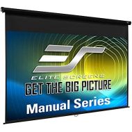 Elite Screens Manual Series, 120-INCH 16:9, Pull Down Manual Projector Screen with AUTO LOCK, Movie Home Theater 8K / 4K Ultra HD 3D Ready, 2-YEAR WARRANTY, M120UWH2