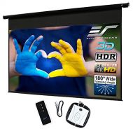 Elite Screens Spectrum Electric Motorized Projector Screen with Multi Aspect Ratio Function Max Size 125-inch Diag 16:9 Home Theater 8K/4K Ultra HD Ready Projection ELECTRIC125H