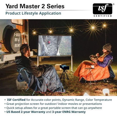  [아마존베스트]Elite Screens Yard Master 2, 120-inch Outdoor Indoor Projector Screen with Stand 16:9, Fast Easy Snap On Set-up Freestanding Portable PVC Movie Theater Cinema Foldable Front Projec