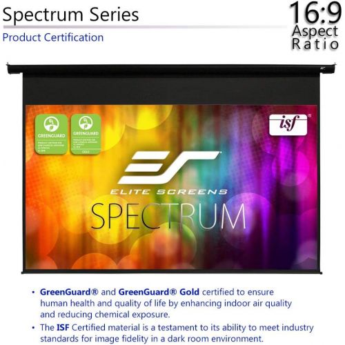  Elite Screens Spectrum, 100-inch Diag 16:9, Electric Motorized 4K8K Ready Drop Down Projector Screen, ELECTRIC100H