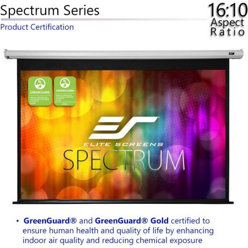  Elite Screens Spectrum, 100-inch Diag 16:9, Electric Motorized 4K8K Ready Drop Down Projector Screen, ELECTRIC100H