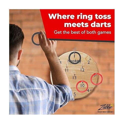  Elite Sportz Equipment Ring Toss Game - Games for Man Caves, Apartments, and Outdoor Fun - Gift for Adults and Kids - Indoor & Outdoor Games for Family and Friends - Dorm Games, Party Games