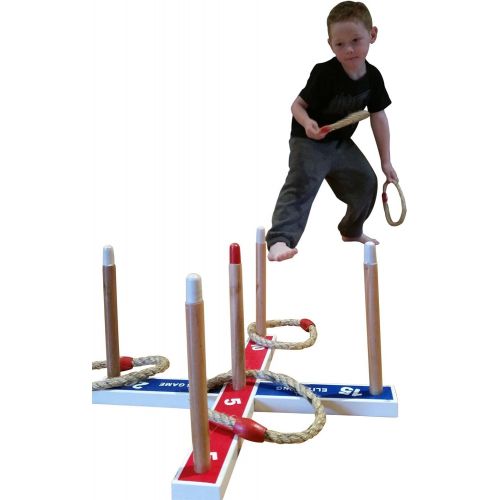  Elite Sportz Equipment Elite Outdoor Games For Kids - Ring Toss Yard Games for Adults and Family. Easy Backyard Games to Assemble, With Compact Carry Bag for Easy Storage. Fun Kids Games or Outdoor Toys