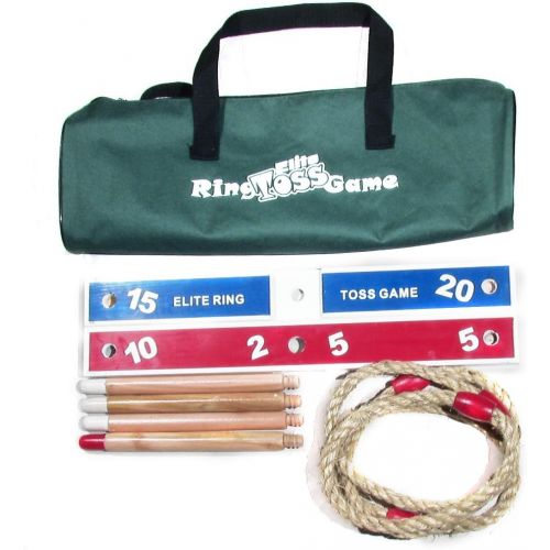  Elite Sportz Equipment Elite Outdoor Games For Kids - Ring Toss Yard Games for Adults and Family. Easy Backyard Games to Assemble, With Compact Carry Bag for Easy Storage. Fun Kids Games or Outdoor Toys