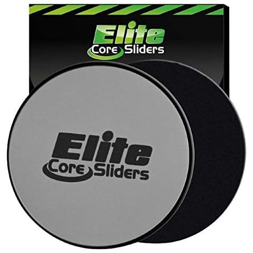  Elite Sportz Equipment Elite Sportz Core Sliders for Working Out - Pack of 2 Compact, Dual Sided Gliding Discs for Full Body Workout on Carpet or Hardwood Floor - Fitness & Home Exercise Equipment