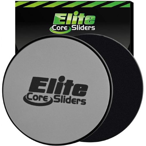  Elite Sportz Equipment Elite Sportz Core Sliders for Working Out - Pack of 2 Compact, Dual Sided Gliding Discs for Full Body Workout on Carpet or Hardwood Floor - Fitness & Home Exercise Equipment