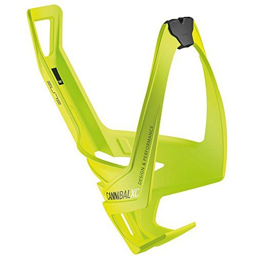  Elite Cannibal Xc Yellow Fluo Bottle Cage, Black Graphic