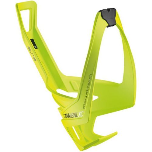  Elite Cannibal Xc Yellow Fluo Bottle Cage, Black Graphic