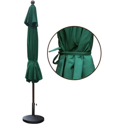  [아마존핫딜][아마존 핫딜] EliteShade Sunbrella 9Ft Market Umbrella Patio Outdoor Table Umbrella with Ventilation and 5 Years Non-Fading Guarantee, Forest Green