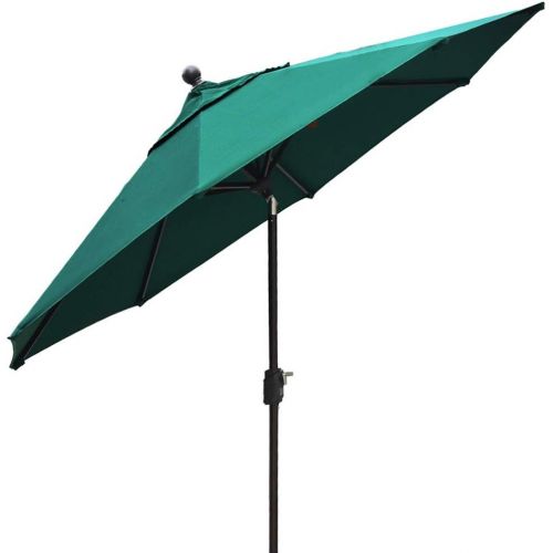  [아마존핫딜][아마존 핫딜] EliteShade Sunbrella 9Ft Market Umbrella Patio Outdoor Table Umbrella with Ventilation and 5 Years Non-Fading Guarantee, Forest Green