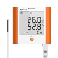 Elitech Digital Temperature Humidity Data Logger Medical Refrigerator Thermometer Vaccine Fridge Temperature Monitor Max Min Value, GSP-8, 10 Pack