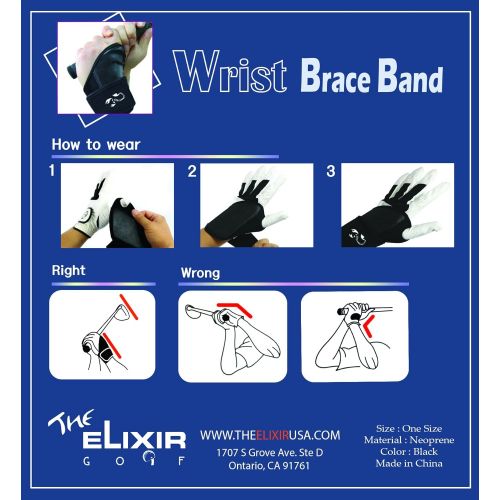  Elixir Golf Swing Trainer Wrist Brace Band, Right