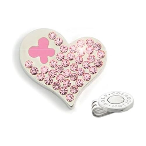  Elixir Golf Heart Crystal Golf Ball Marker with Hat Clip