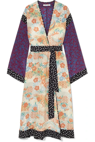 Elizabeth and James Shawna printed silk kimono