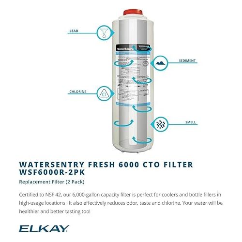  Elkay LZS8WSLK EZH2O Bottle Filling Station with Single ADA Cooler, Filtered, 8 GPH, Light Gray, Commercial, Light Gray Granite