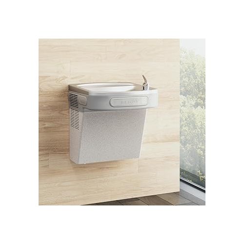  Elkay EZS8L Cooler, Push Bar-Activated, Light Gray Granite