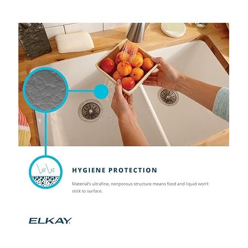  Elkay Quartz Classic ELGRU13322BK0 Black Single Bowl Undermount Sink
