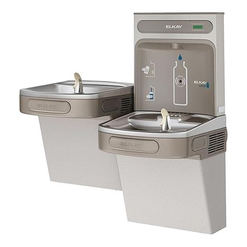  Elkay EZSTL8WSLK Bottle Filling Station, Medium, Light Gray Granite