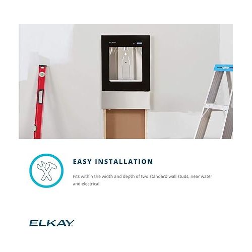  Elkay LBWD06WHK ezH2O Liv Built-in Filtered Water Dispenser, Remote Chiller, Aspen White