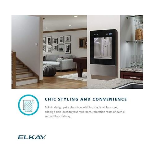  Elkay LBWD06WHK ezH2O Liv Built-in Filtered Water Dispenser, Remote Chiller, Aspen White